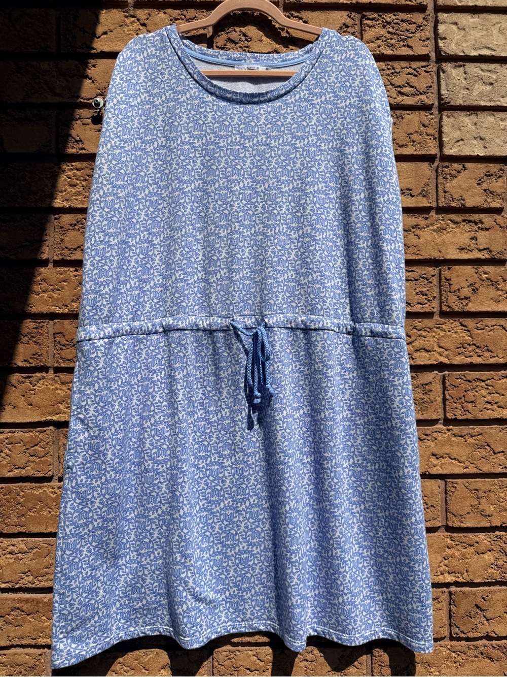 Mystyle Light Blue Floral Print Jersey Dress